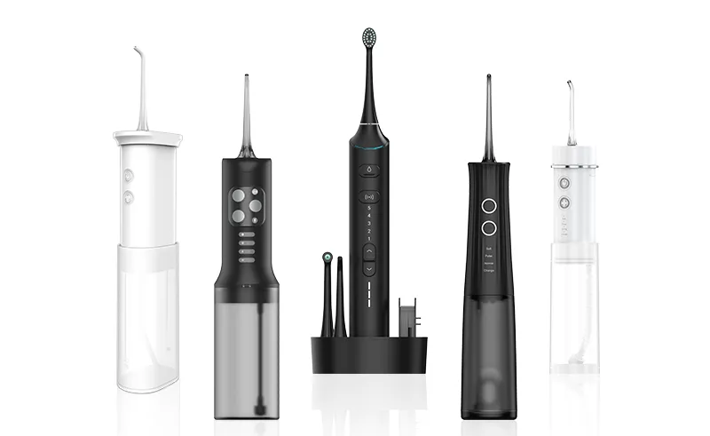 Private label water flossers featuring patented anti-leak pump systems, customized pressure profiles, and smart memory functions.