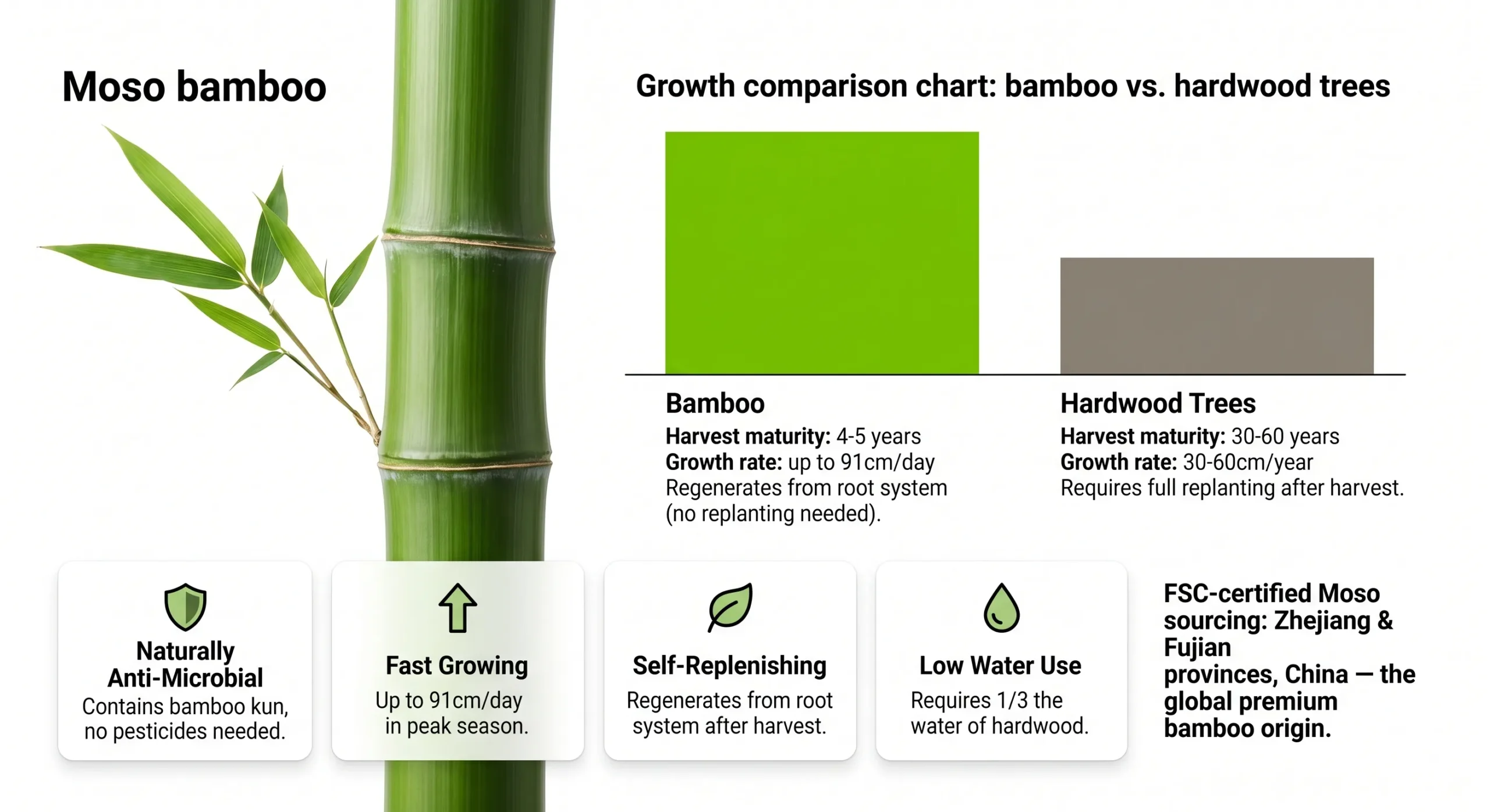 bamboo sustainability science moso bamboo fast growing renewable oem scaled