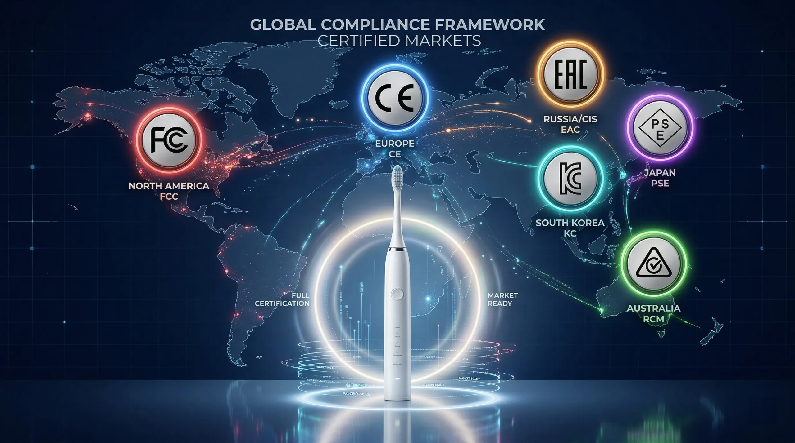brosse à dents électrique certifications oem marchés mondiaux héros échelle