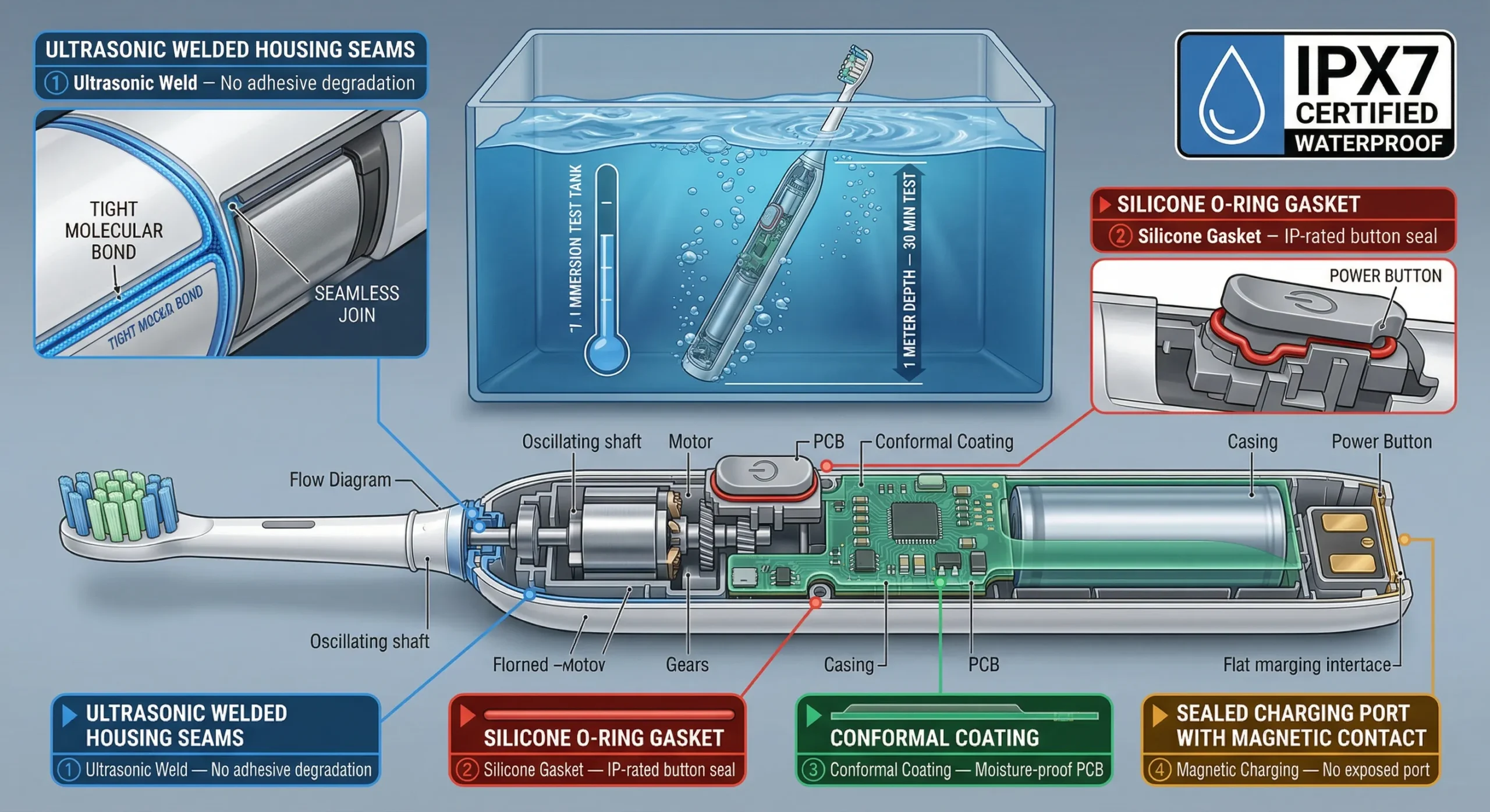 ipx7 waterproof engineering electric toothbrush cross section scaled