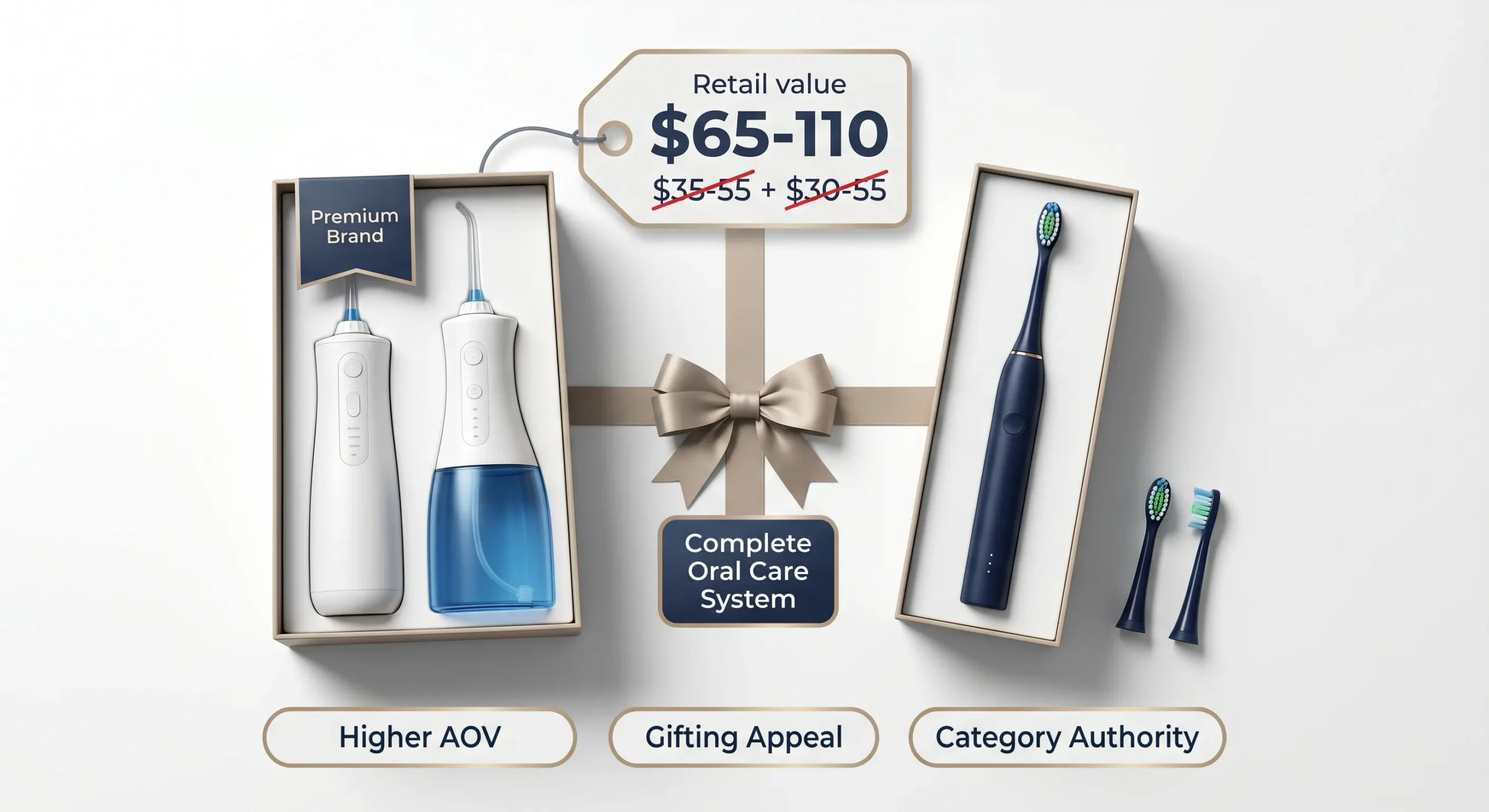 water flosser electric toothbrush complete oral care system bundle scaled