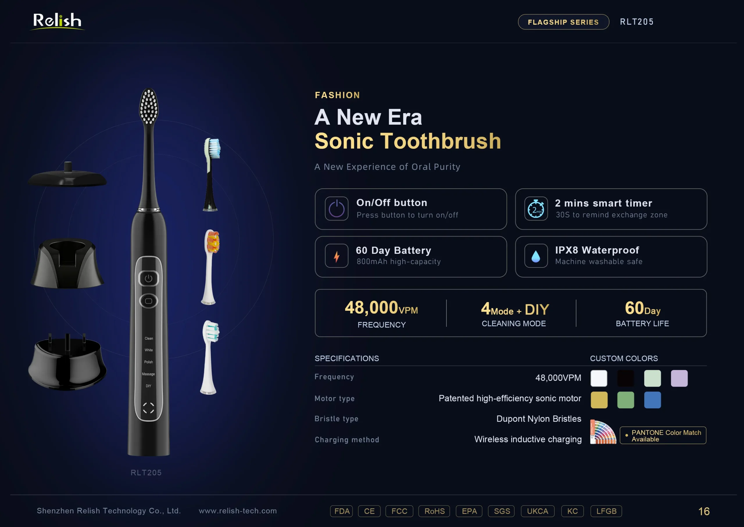 relish new era sonic toothbrush 4mode diy scaled