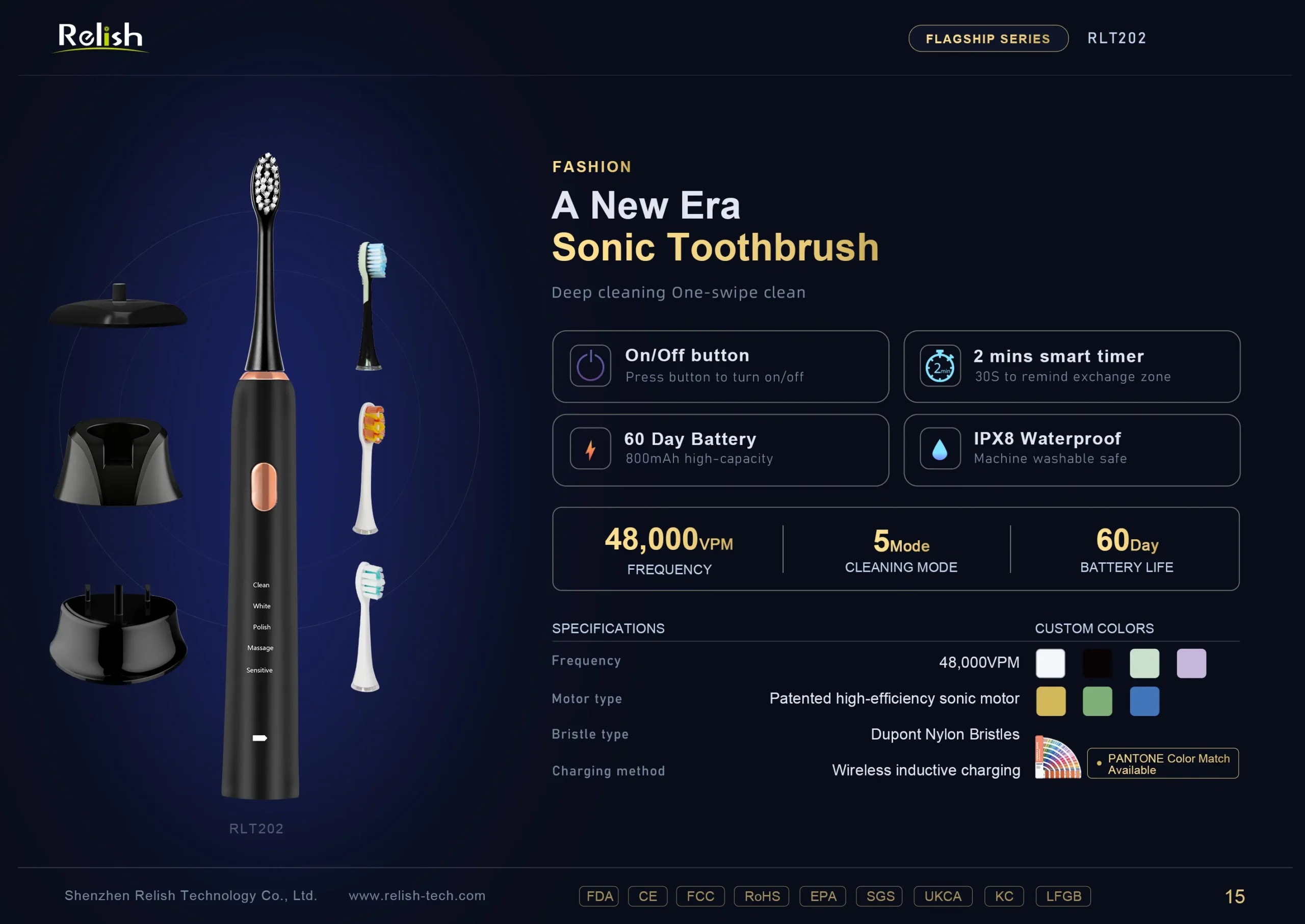 relish new era sonic toothbrush fashion gold scaled
