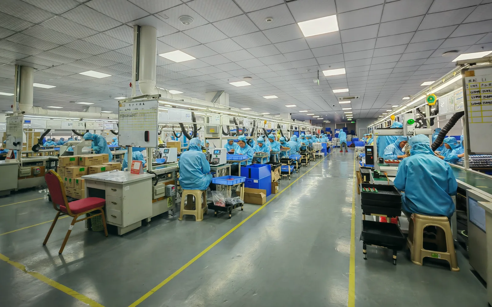 Relish Technology manufacturing assembly line
