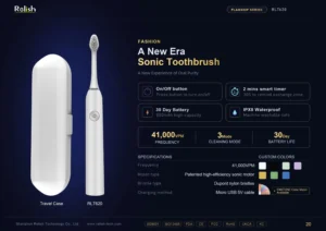 RLT620 sonic electric toothbrush with travel case