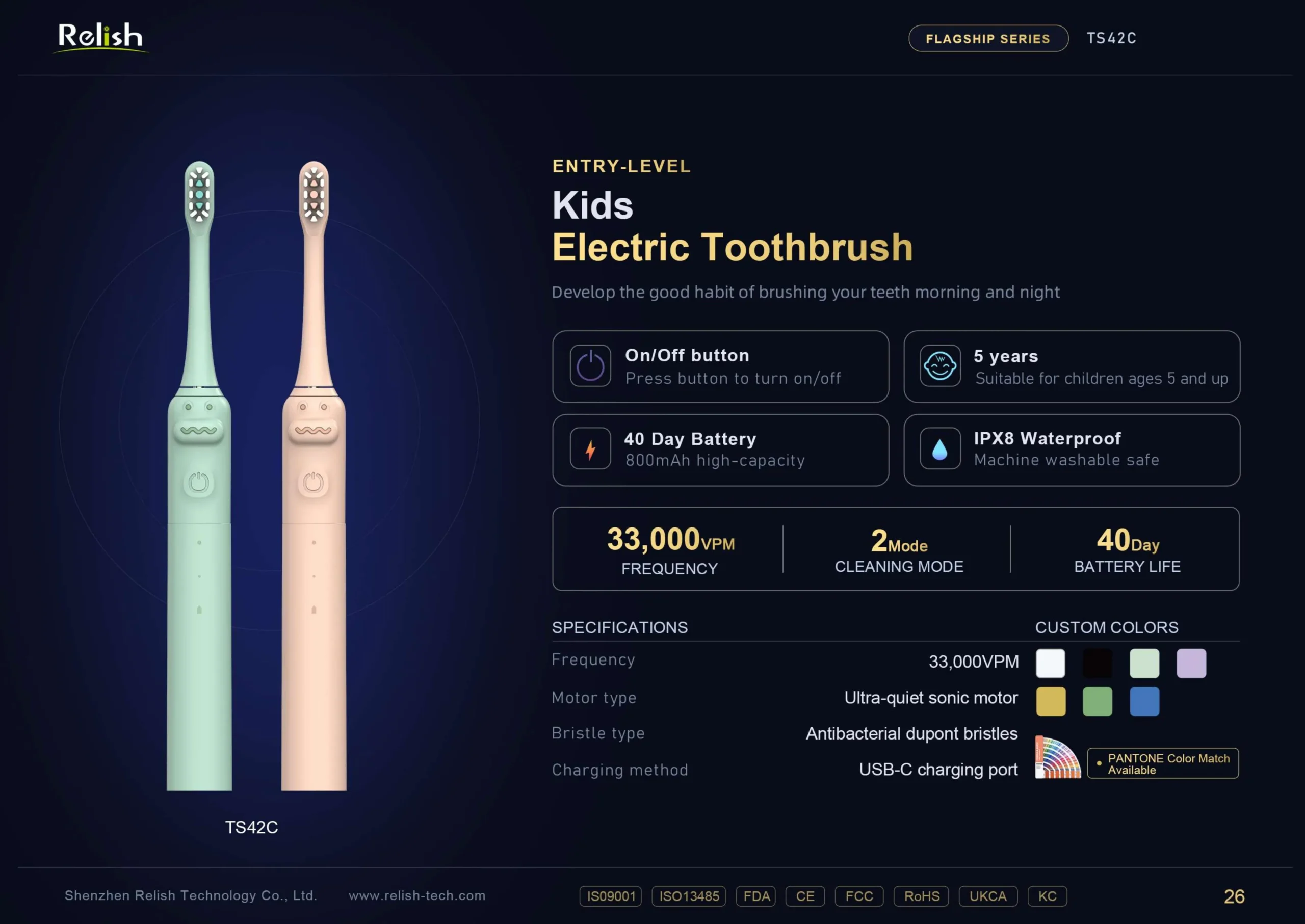 relish ts42c kids electric toothbrush scaled