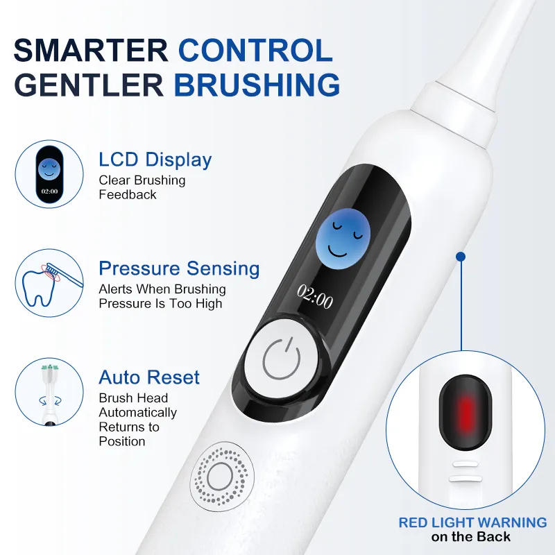 Relish VS0661C rotasonic toothbrush LCD and pressure sensing