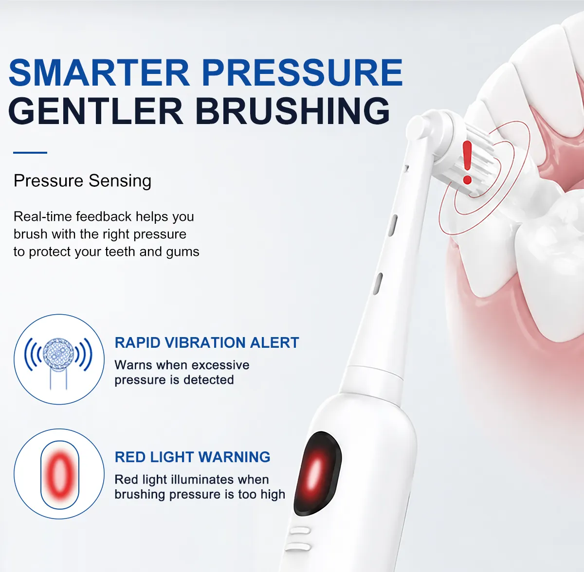 Relish VS0661C rotasonic toothbrush pressure sensor illustration