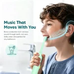 Boy using Relish VS09C kids toothbrush