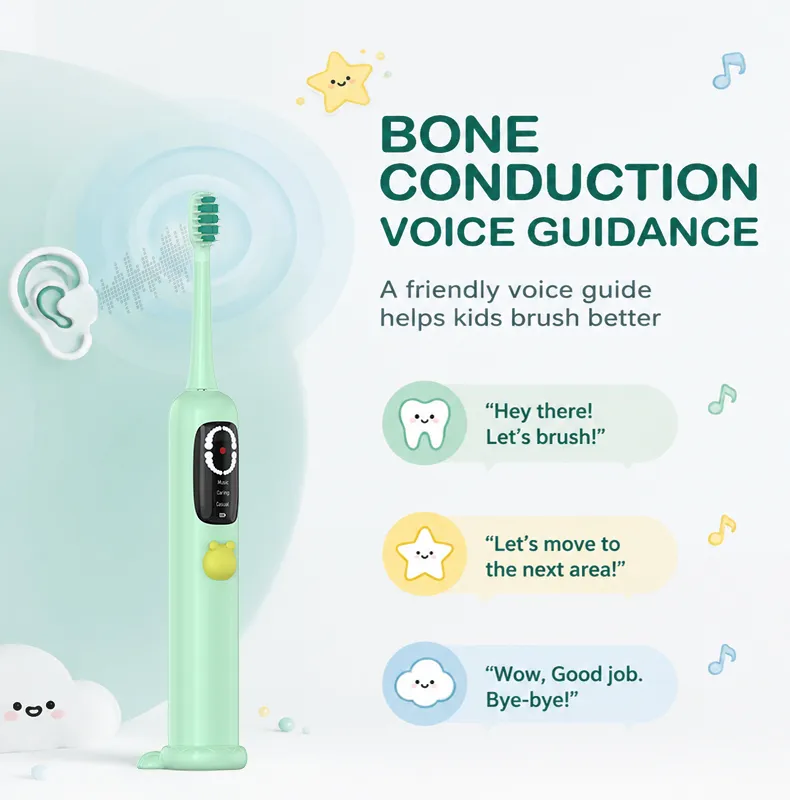 Relish VS09C kids toothbrush voice guidance graphic