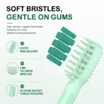 Relish VS09C kids toothbrush bristle design close-up