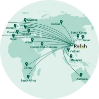 Global export map demonstrating our reach as an oral care supplier exporting FDA and CE compliant toothbrushes to over 120 countries.